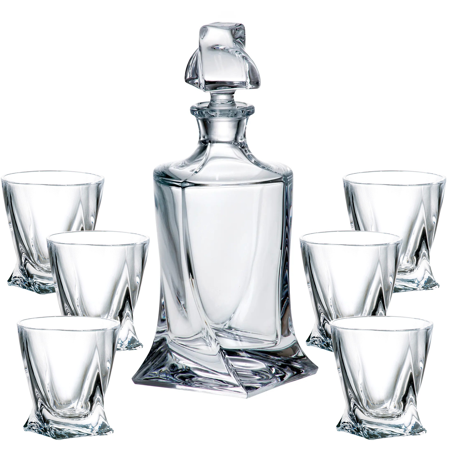 Quadro likér set fľaša+poháre 55ml (1+6ks)