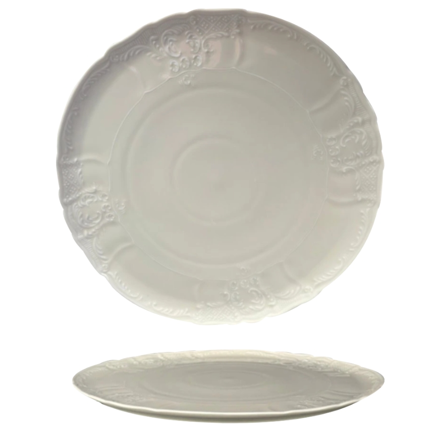 BERNADOTTE - Tanier na tortu 32 cm , slonová kosť