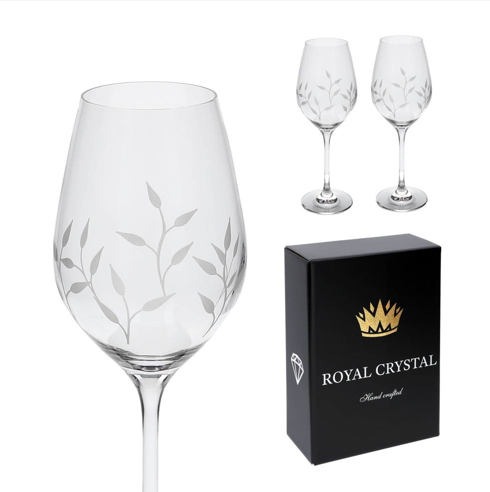 Kalich na víno Lístky 360ml 140 (2KS)