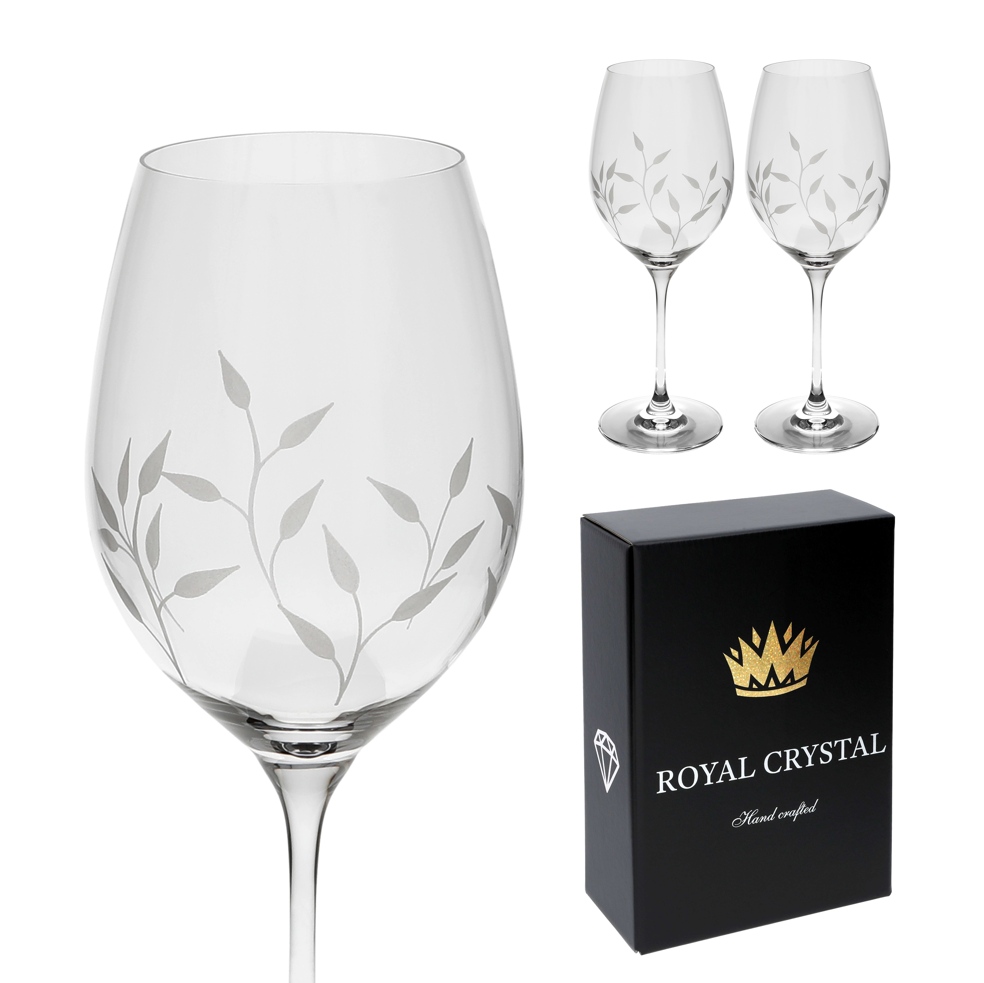 Kalich na víno Lístky 470ml 140 (2KS)