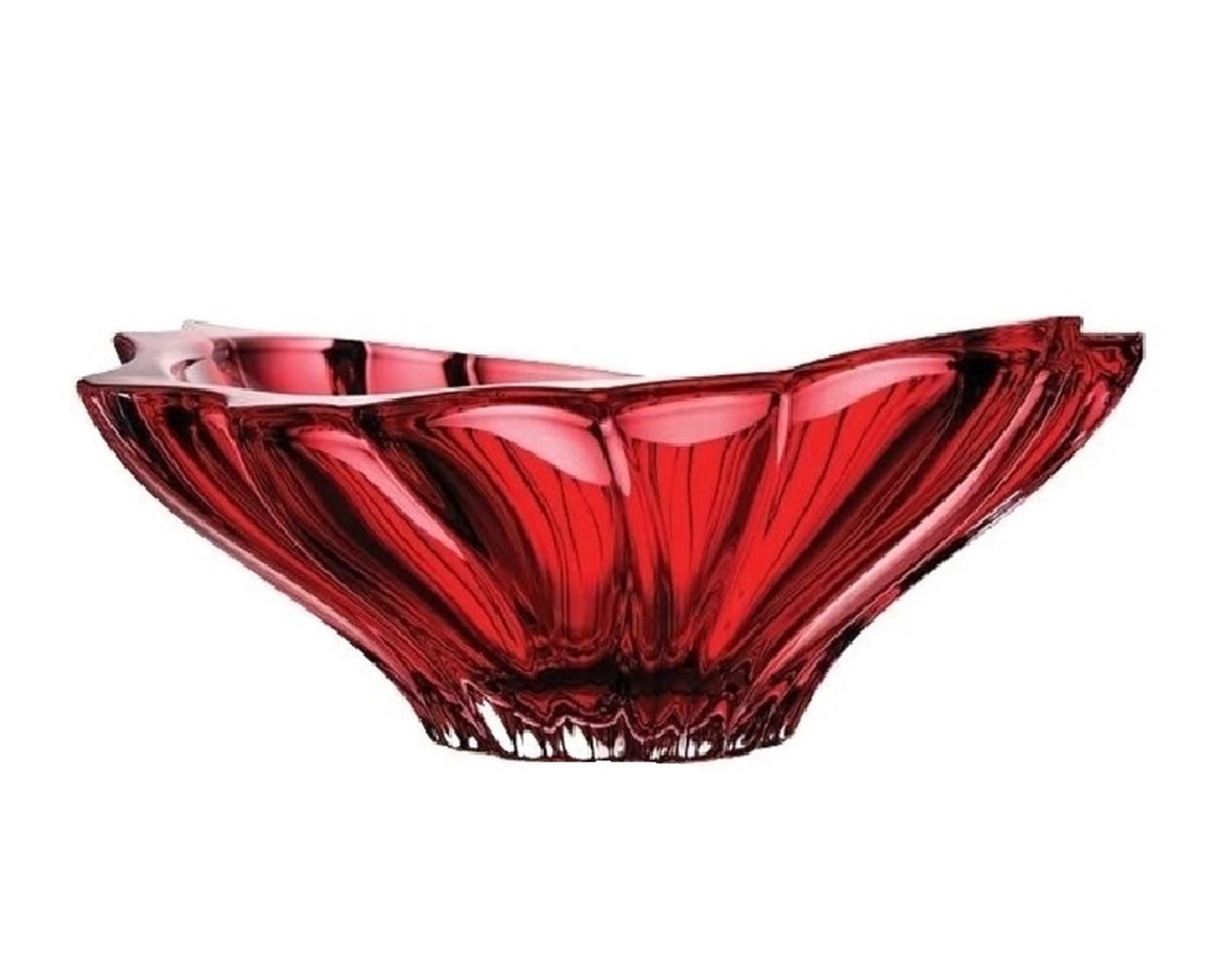 Aurum Plantica krištáľová misa 33cm Red