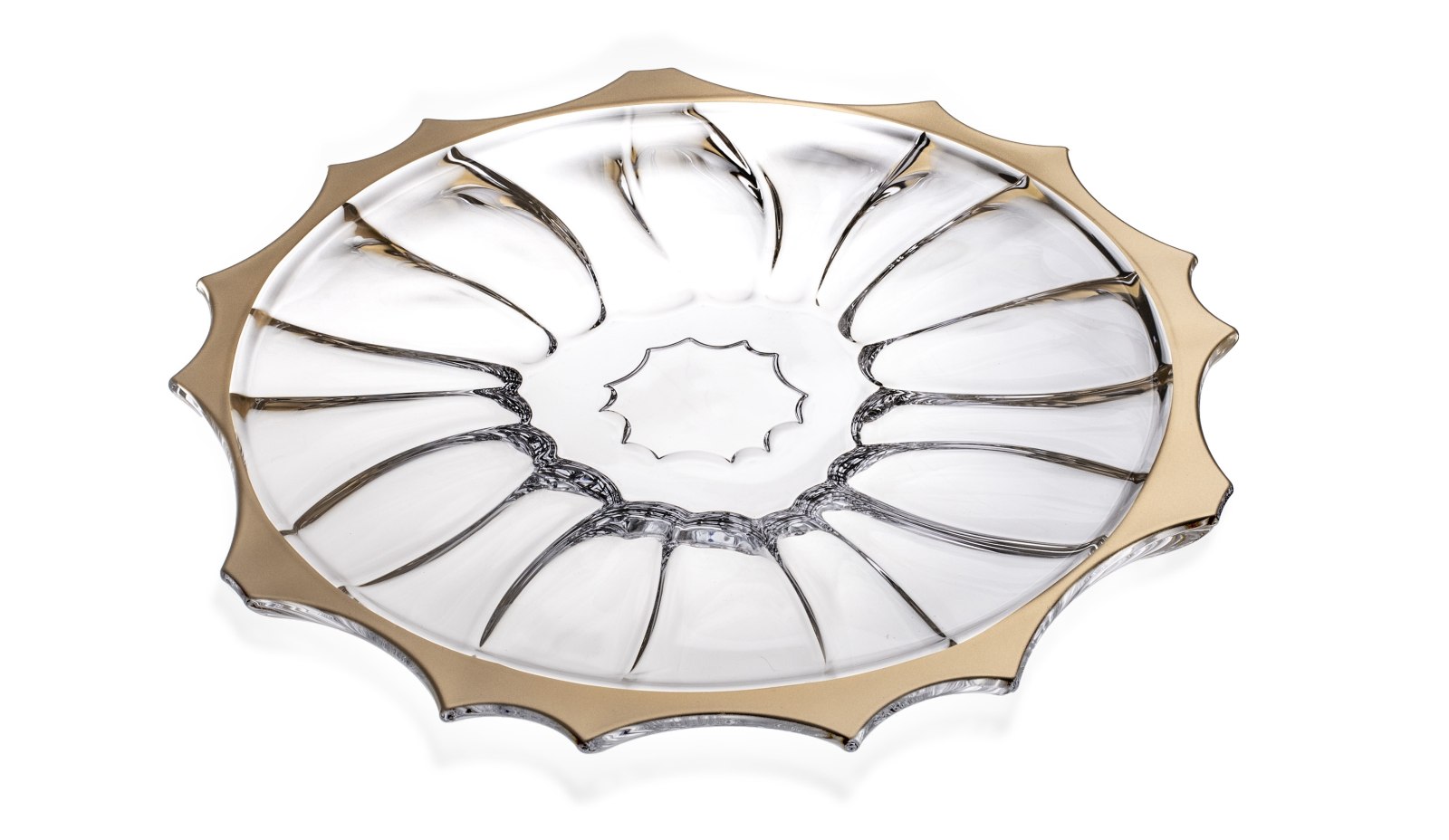 Aurum Plantica tanier 35 cm so zlatým okrajom