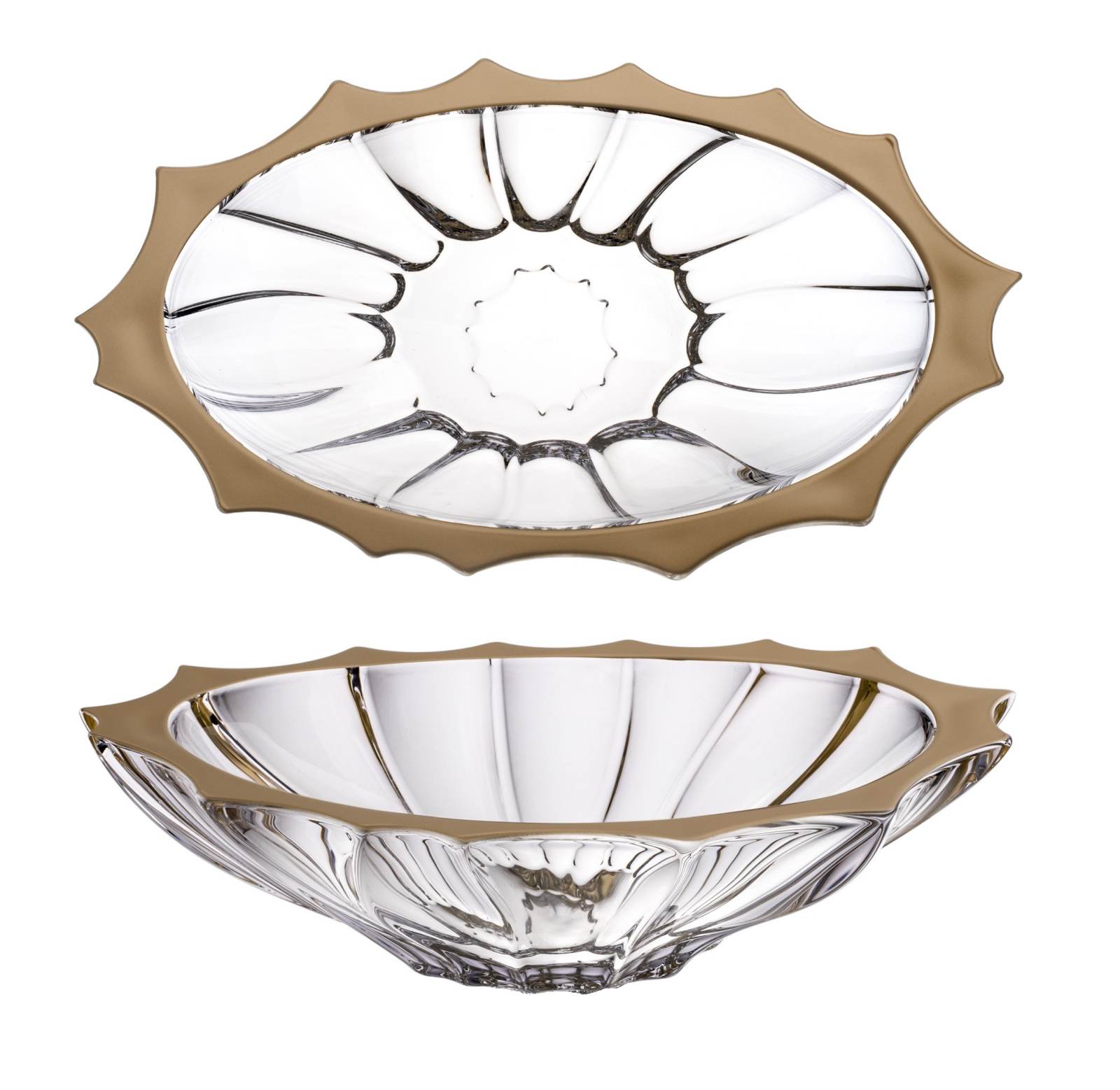 Aurum Plantica jardiniéra 36,5 cm so zlatým okrajom