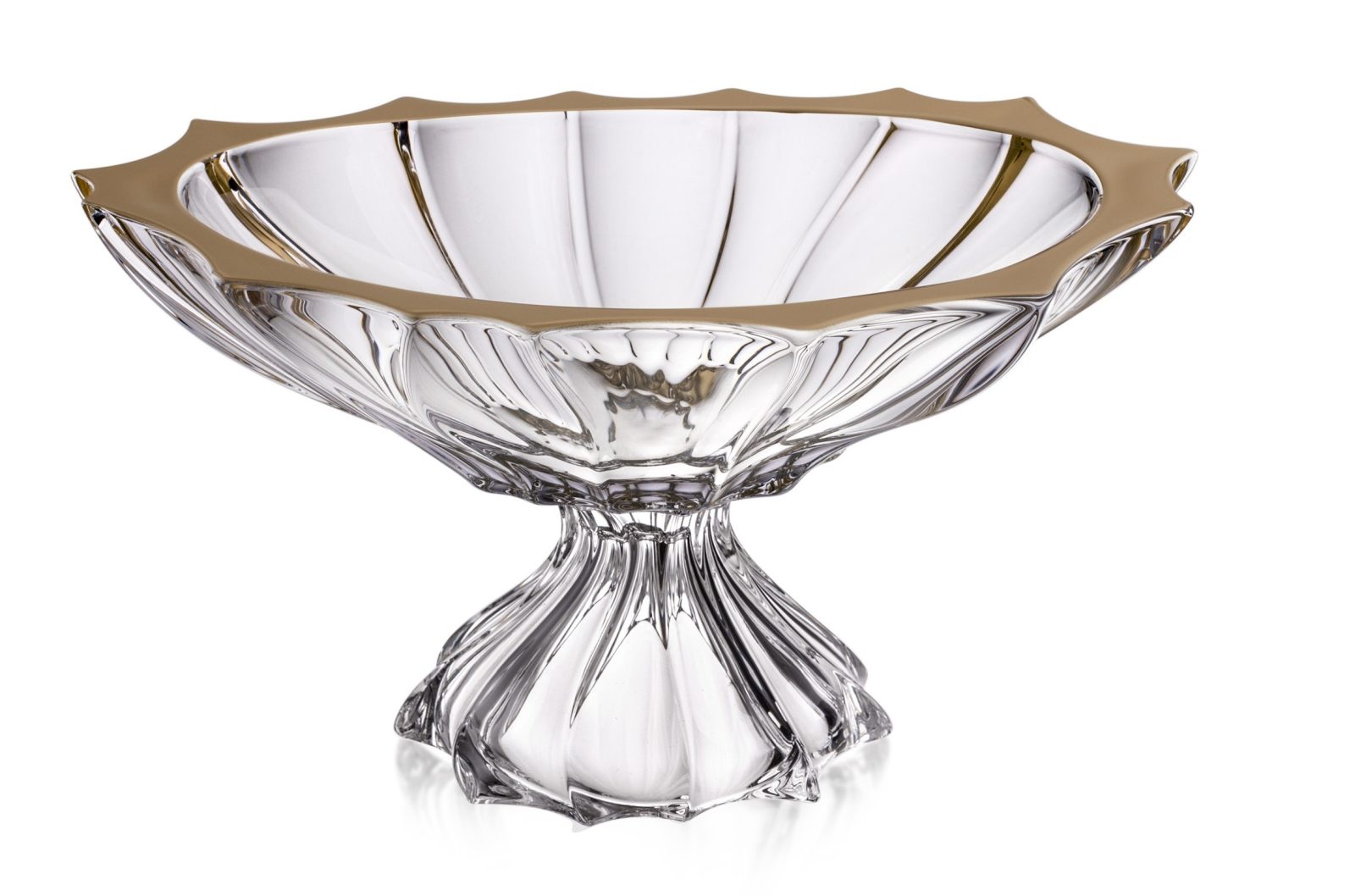 Aurum Plantica jardiniéra na nohe 36,5 cm so zlatým okrajom