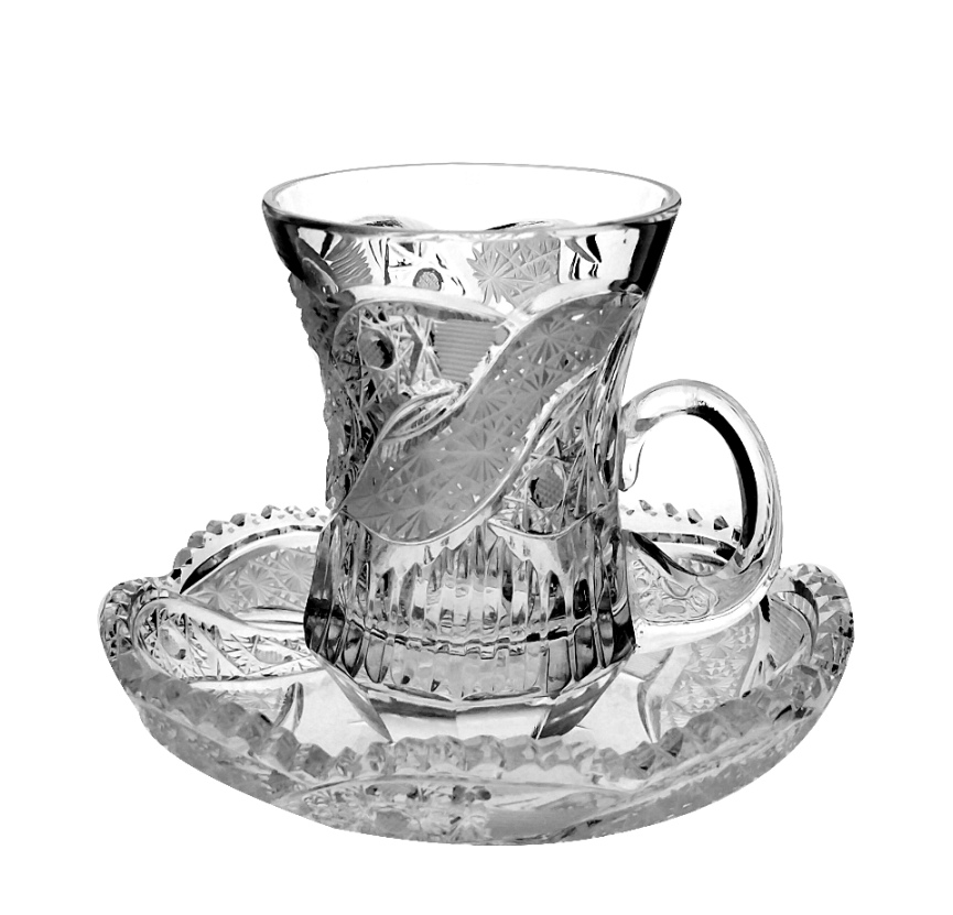 Brúsená súprava Armuda šálka+podšálka 121/921 (6ks)