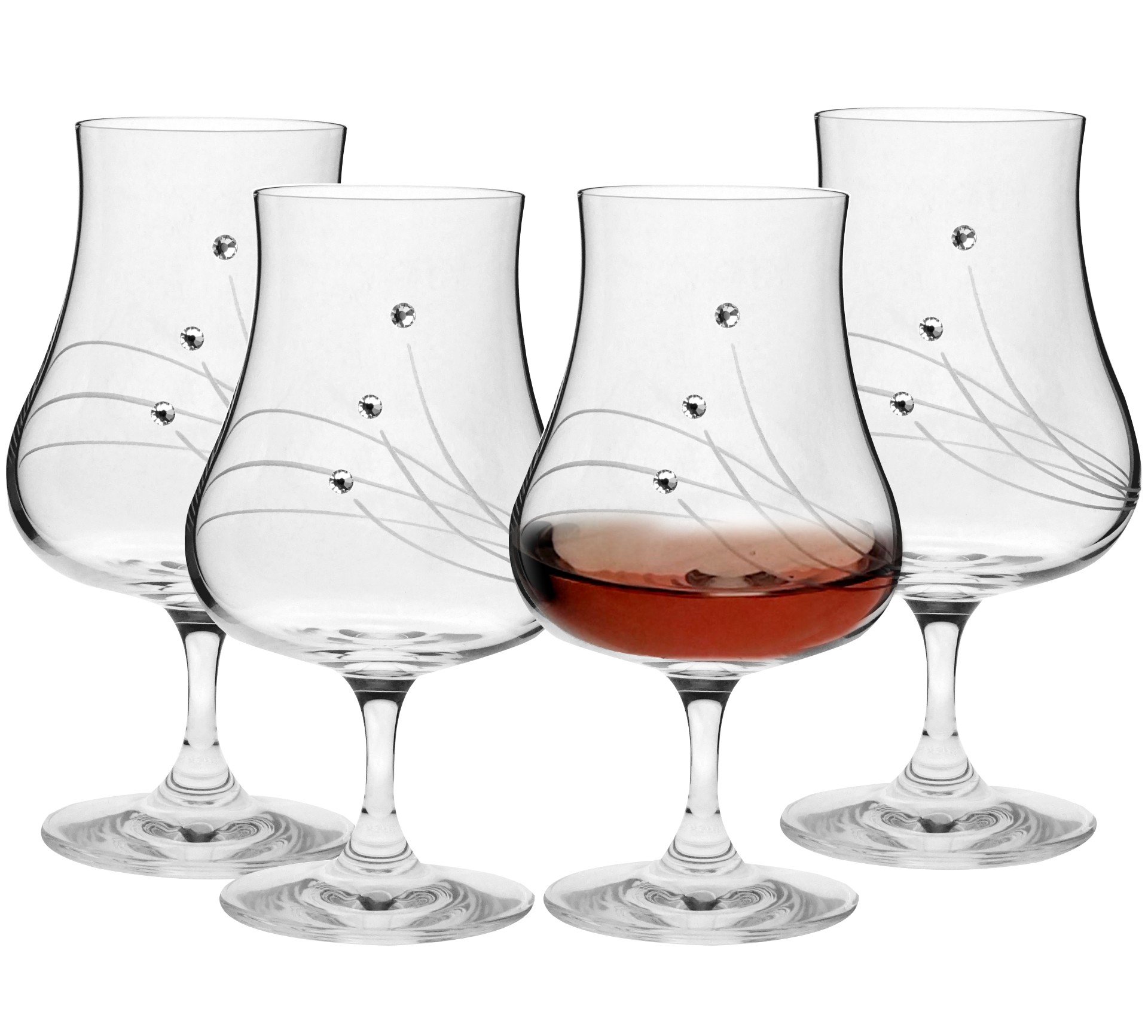 Poháre na rum 220ml 30538 Swarovski Crystals (4KS)