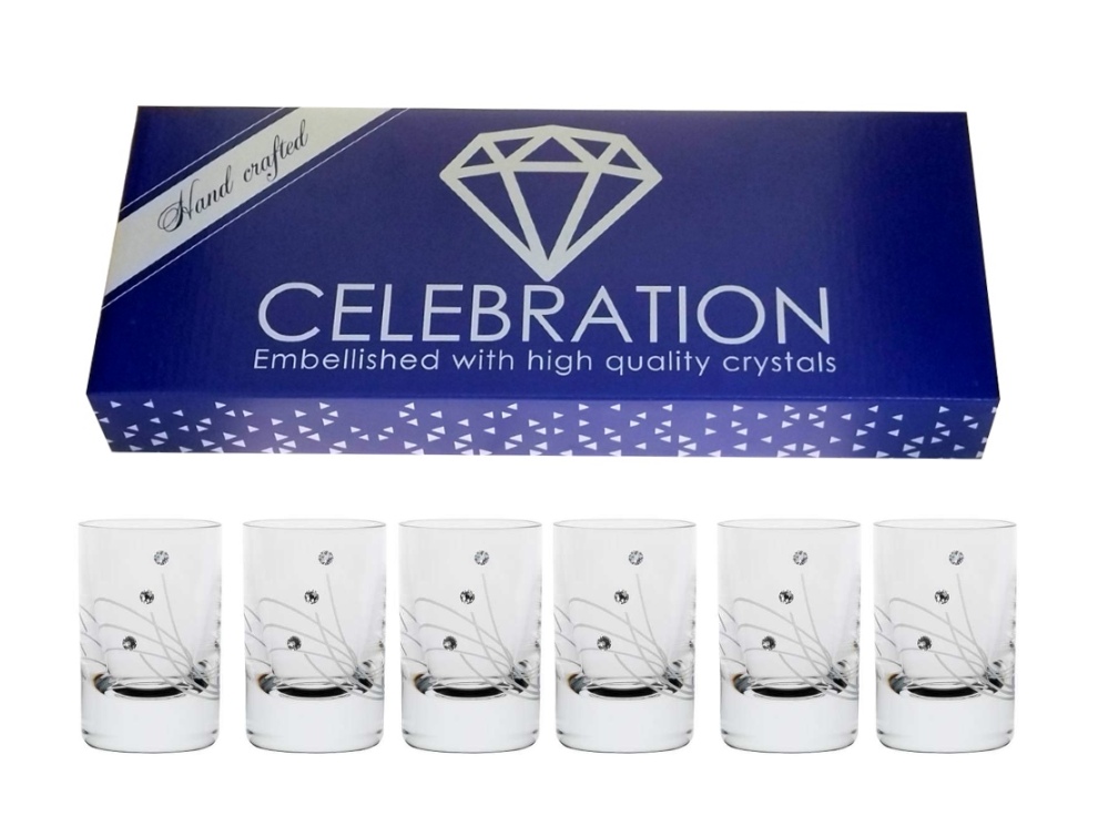 Vodka Spirit glass 30 ml 30538 Swarovski Crystals (6KS)