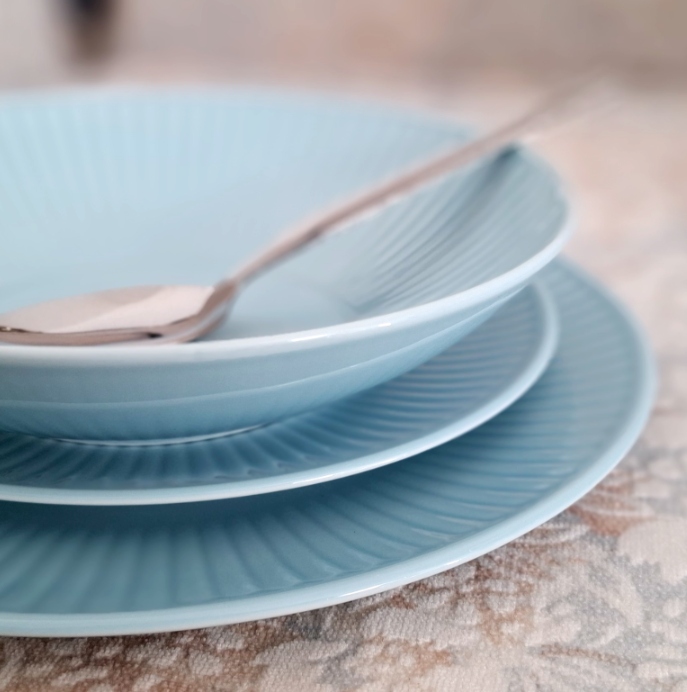 Tanierová súprava DALIA lagoon 18D pre 6 os. 