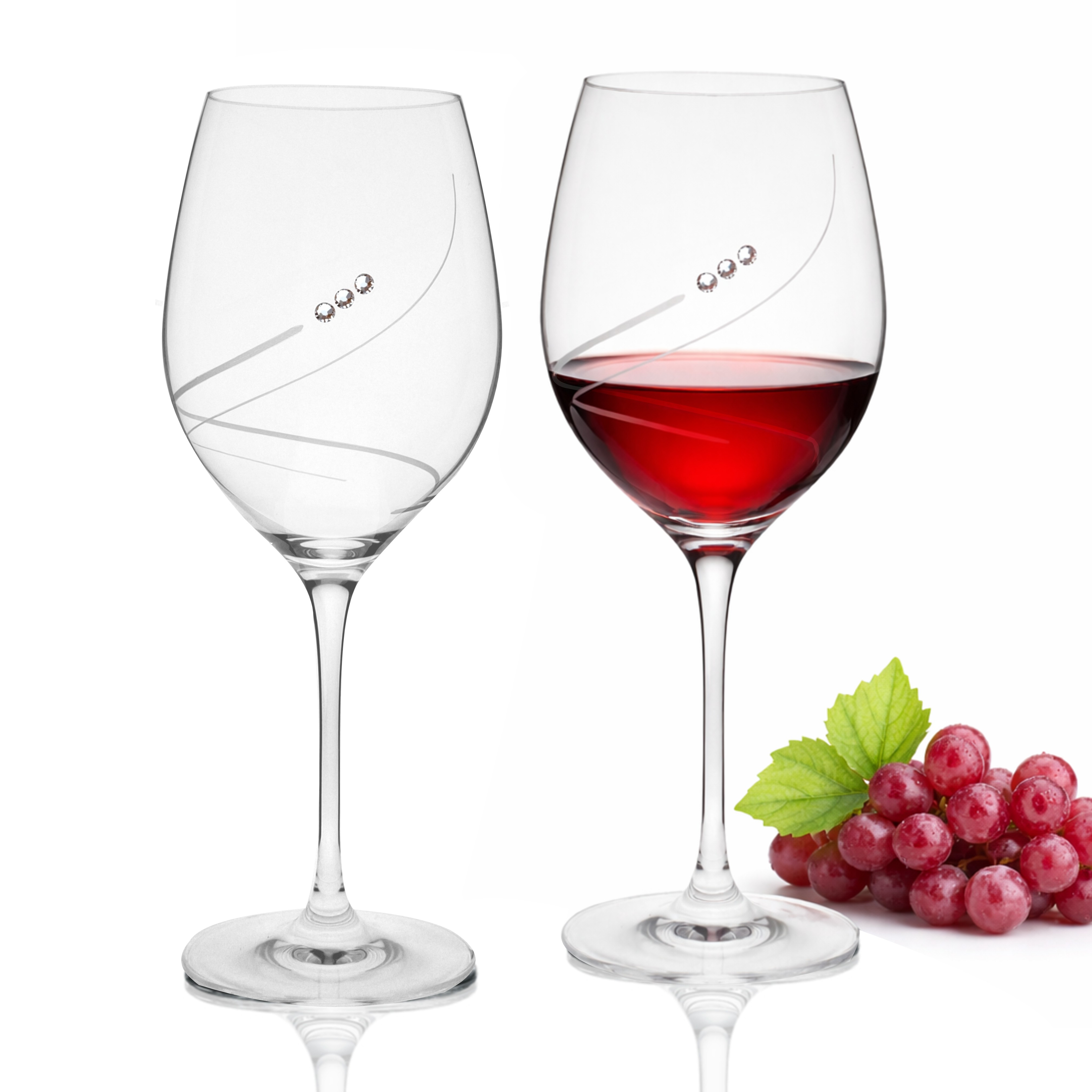 Poháre na víno 470ml dekor 34799 Crystals (4ks)