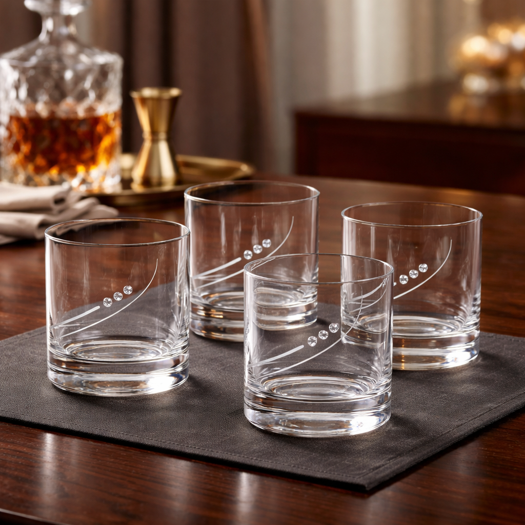 Poháre whisky 300ml dekor 34799 Crystals (4ks)