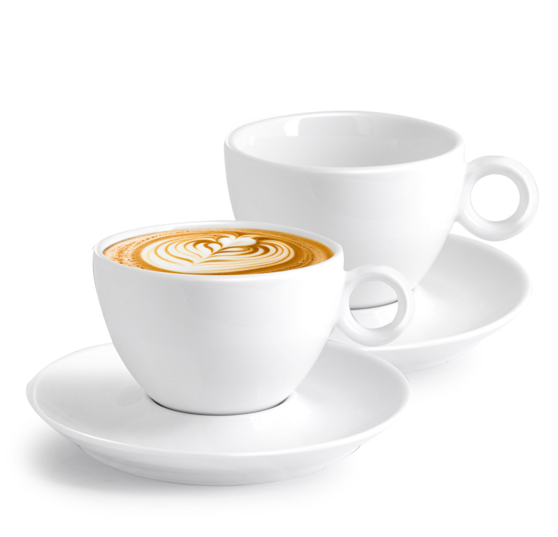 Šálka s podšálkou cappuccino 200 ml PURE PREMIUM (6 ks)