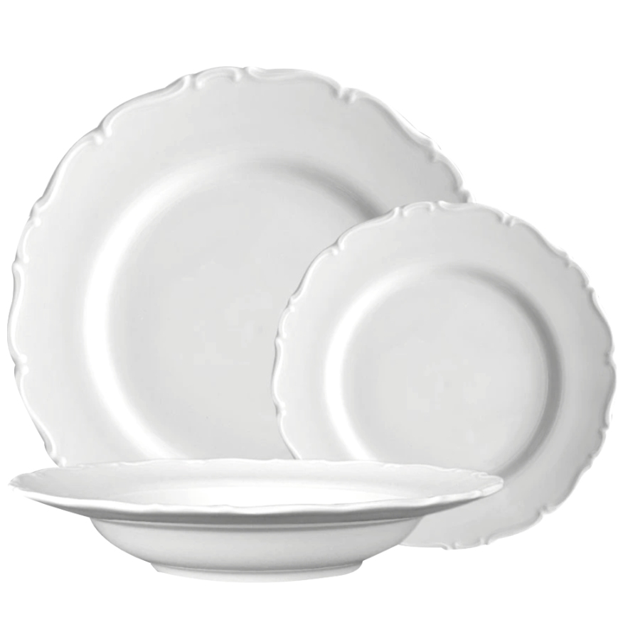Tanierová súprava OFÉLIA biela II.akosť (18 dielna)