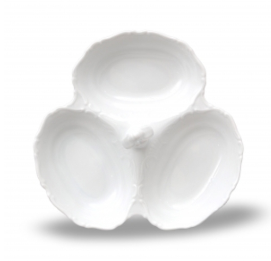 OFÉLIA - Kabaret malý 3-dielny 23cm, biely, II. akosť