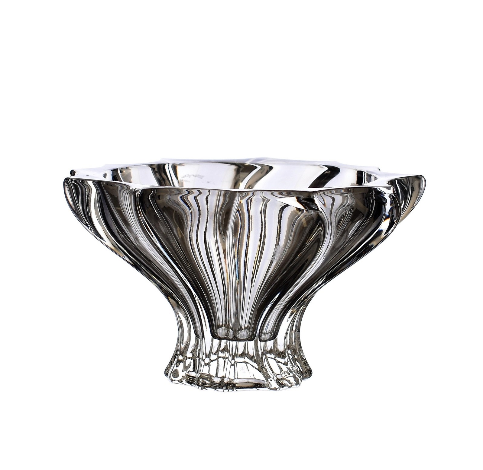 Aurum Plantica krištáľová miska 15 cm Grey (1ks)