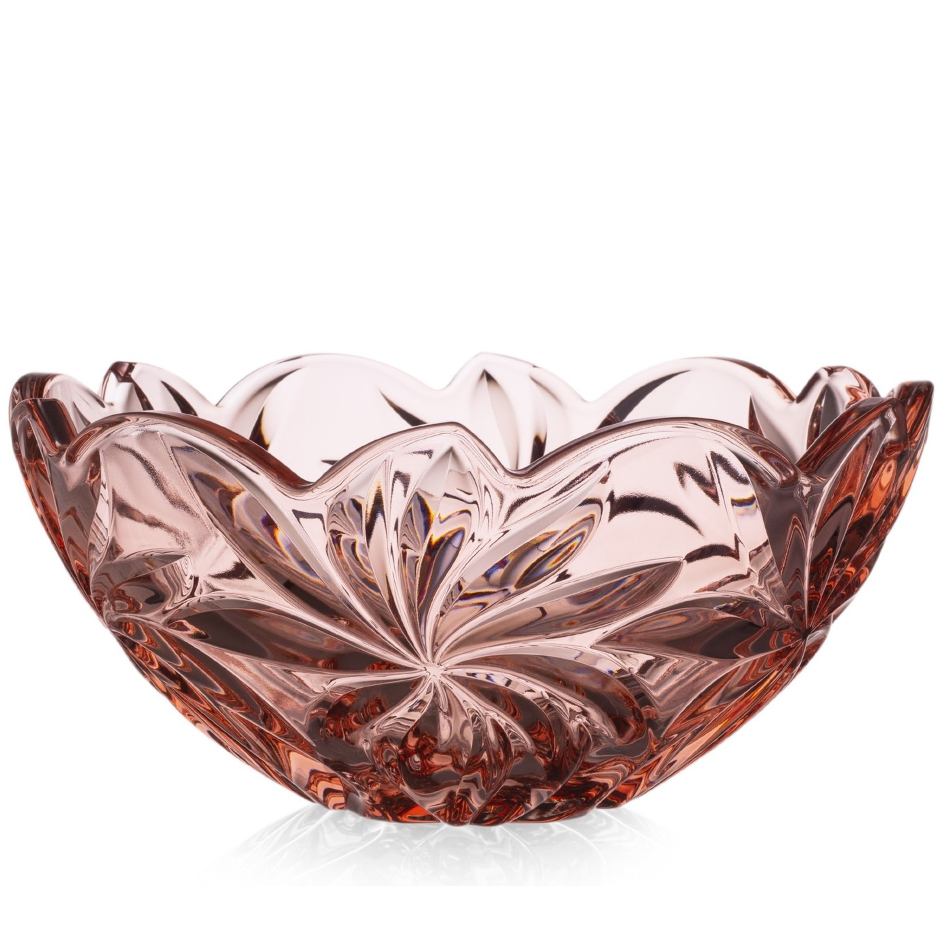 Aurum Flora Krištáľová misa 28 cm PINK (1ks)