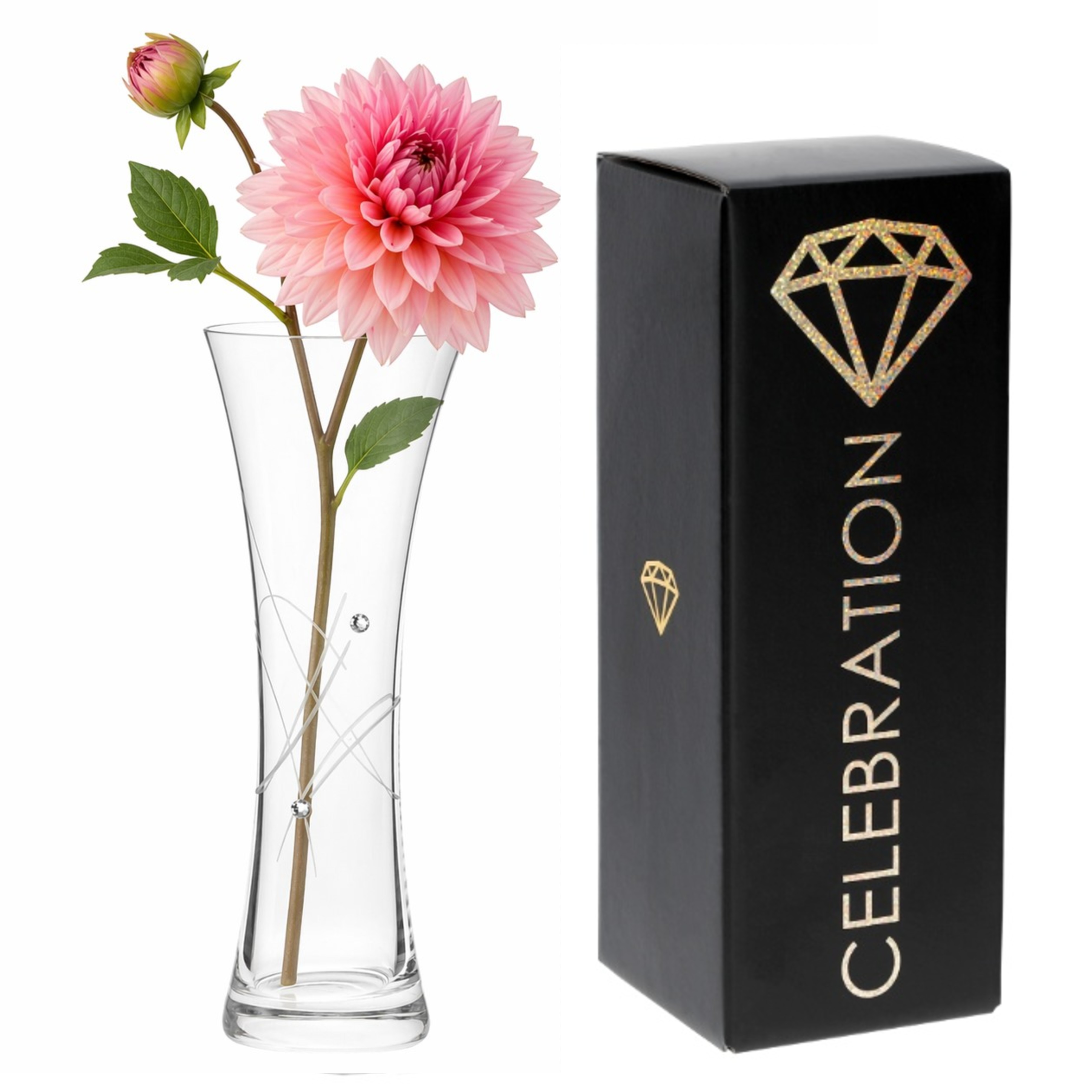 Váza 19,5cm dekor 27181 Crystals (1ks)