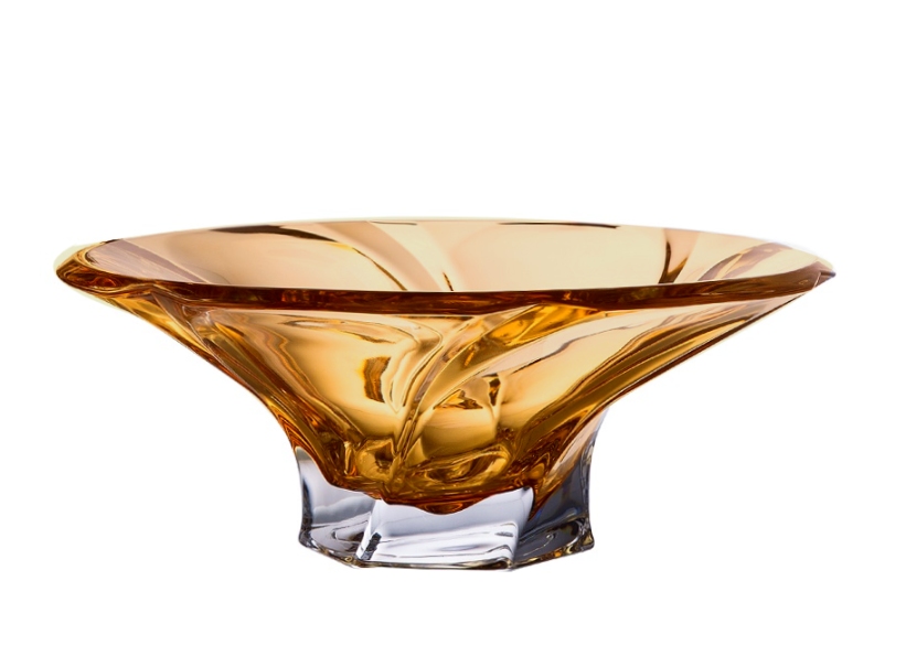 Aurum Mozart Krištáľová misa Amber 30,5cm 