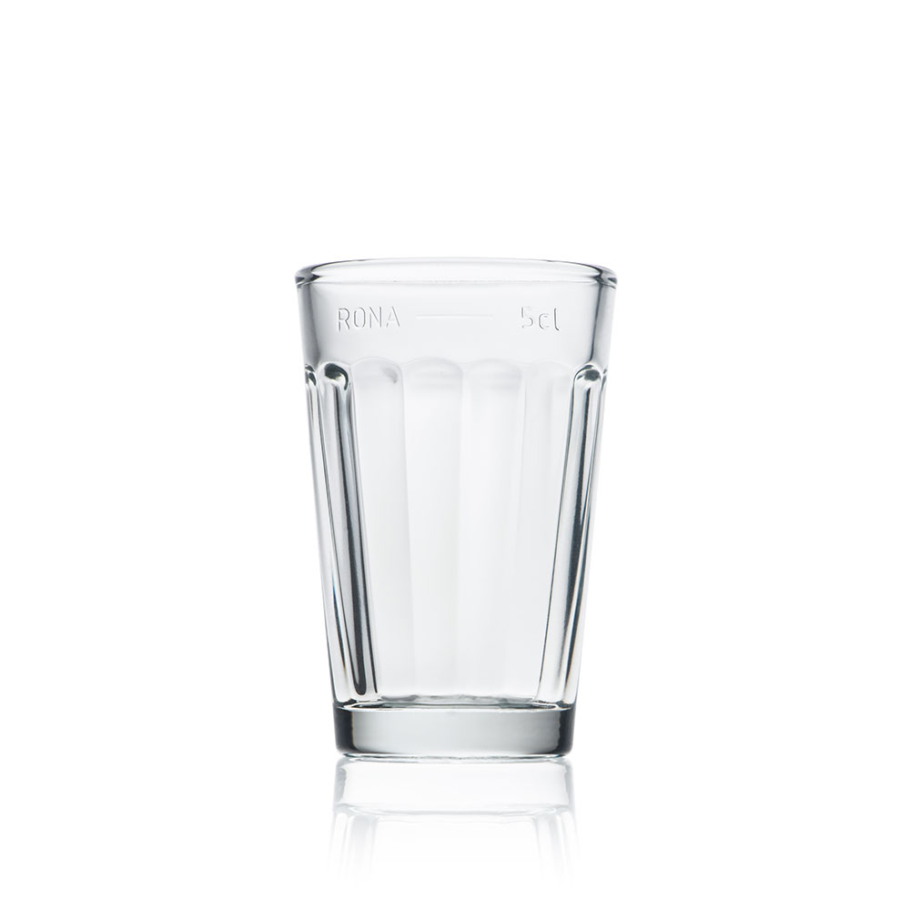 Lisovaný pohár RONA ciachovaný 50 ml (24ks)