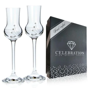 Luxusný set pohárov Grappa 70 ml 30538 Swarovski Crystals (6 ks)