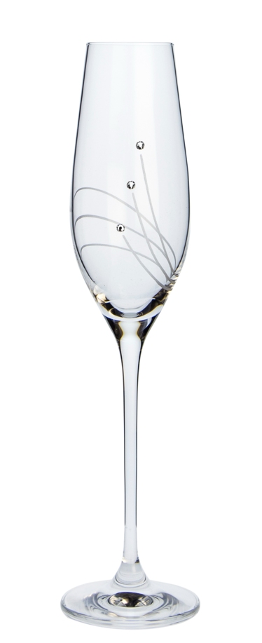 Poháre na šampanské 210ml Celebration 30538 Swarovski Crystals (2KS)