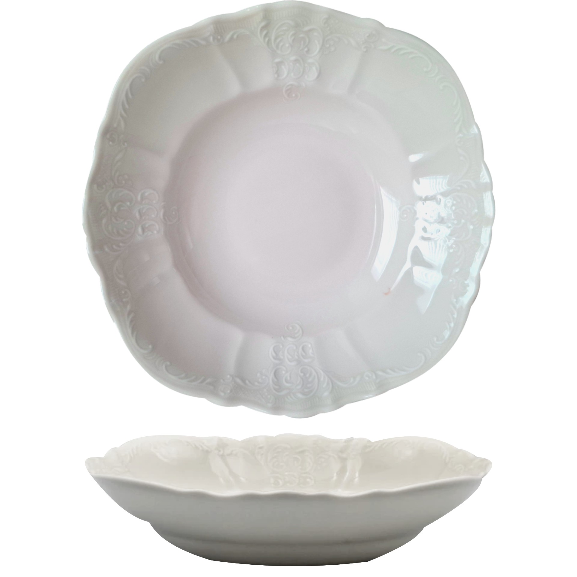 BERNADOTTE - Kompótová misa 25 cm, slonová kosť