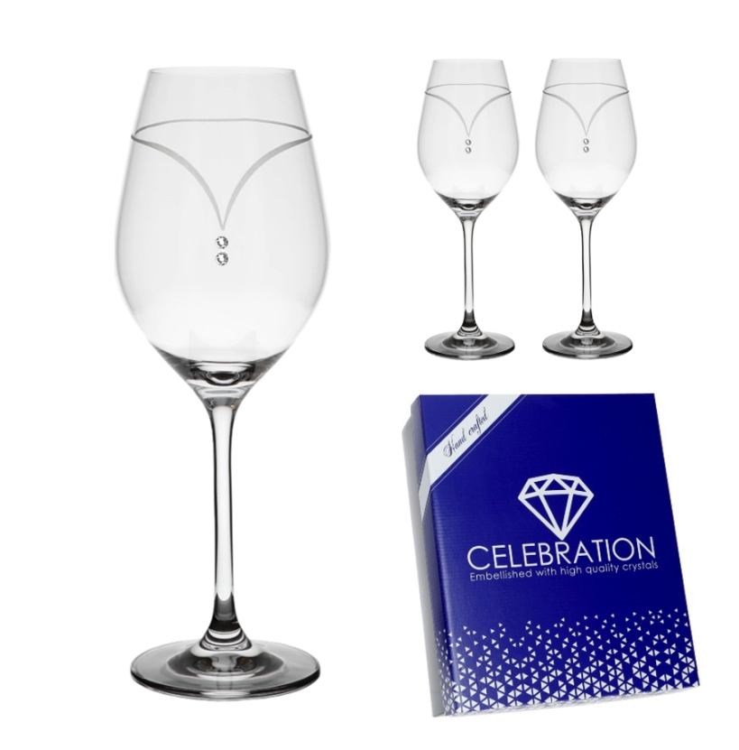 Poháre na víno 360 Celebration 122 Crystals (2KS)
