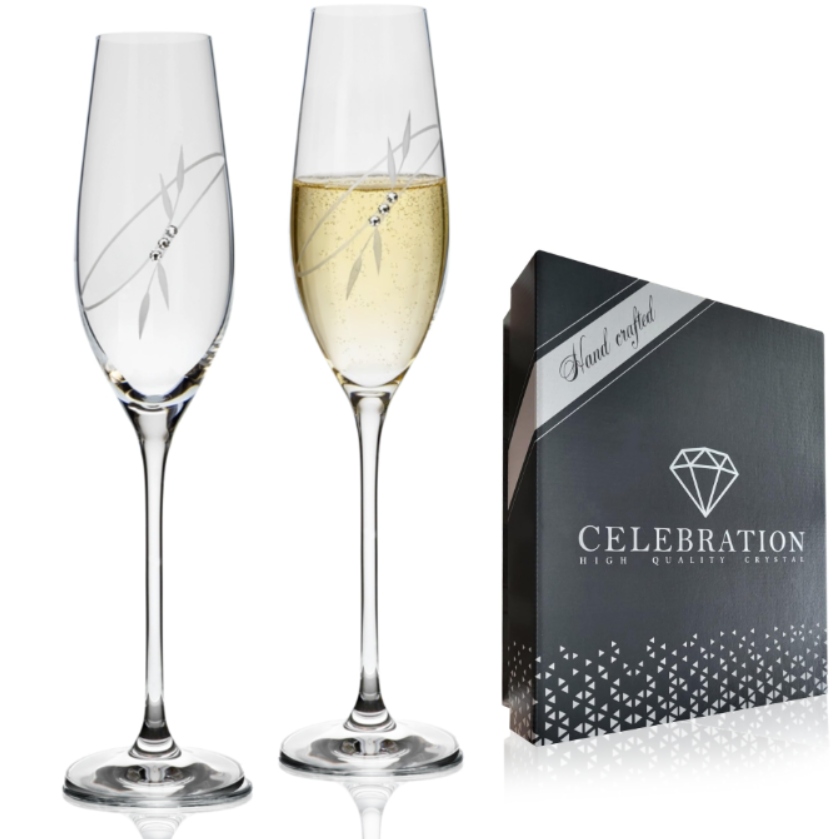 Poháre na šampanské 210ml 139 Crystals (2KS)