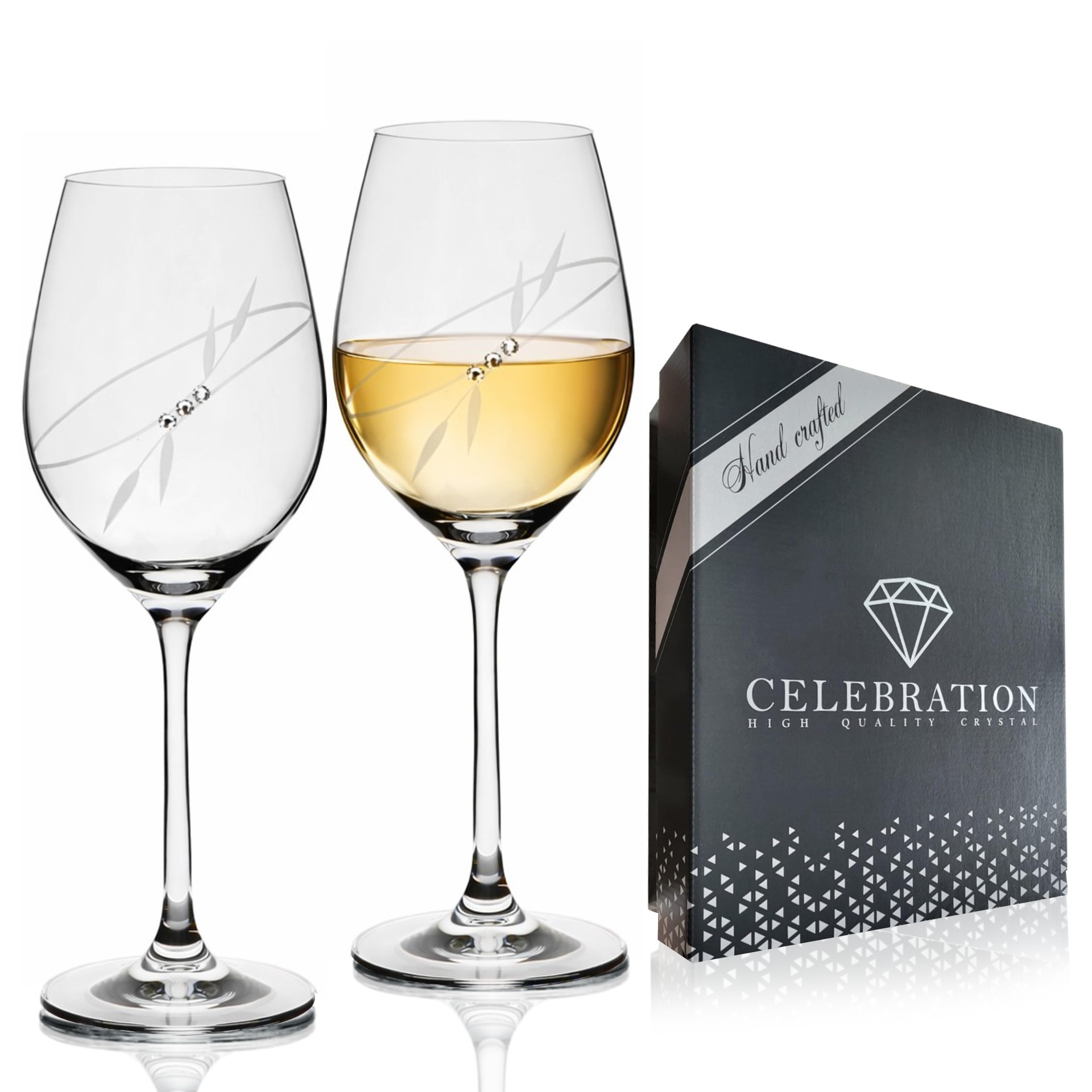 Poháre na víno 360ml Celebration 139 Crystals (2KS)