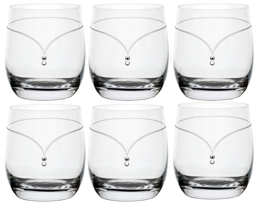 Pohár na vodu Globo 350ml 122 Crystals (6KS)