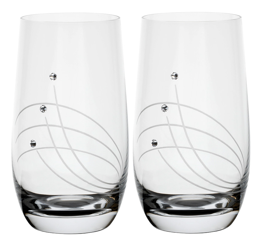 SET fľaša Fjord + poháre Globo 30538 Swarovski Crystals (1+2KS)