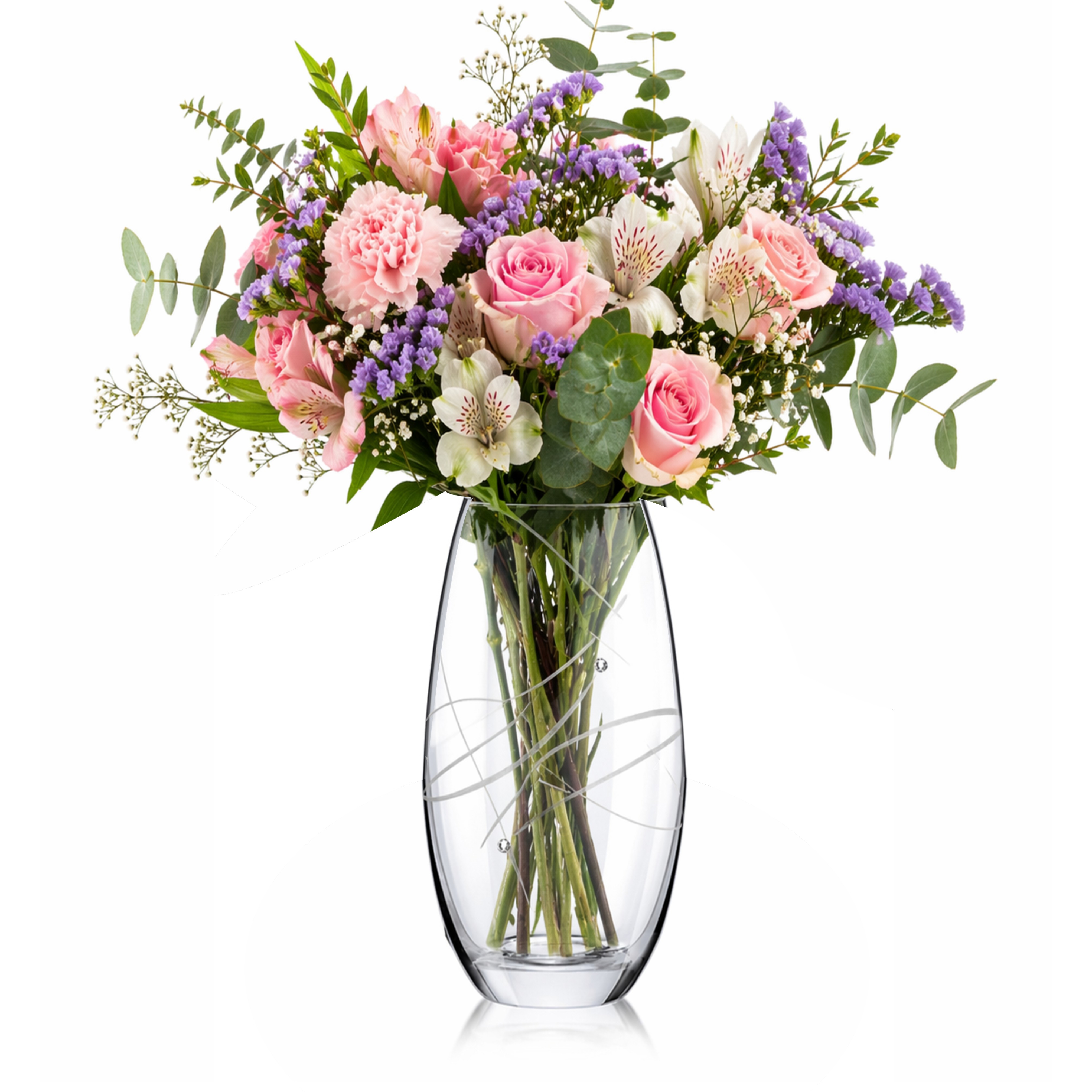 Váza 25cm 5691 dekor 27181 Crystals