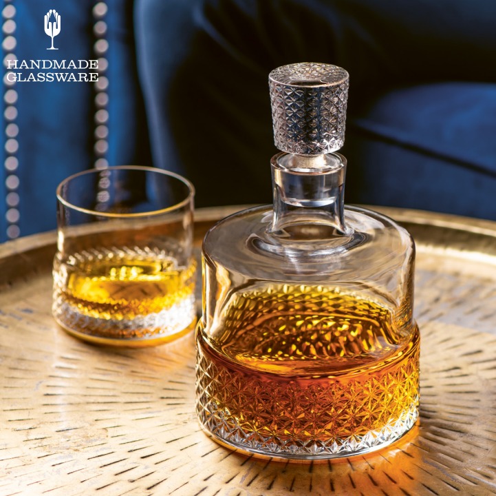 Poháre whisky 380ml s lešteným brusom PREMIUM (4ks)