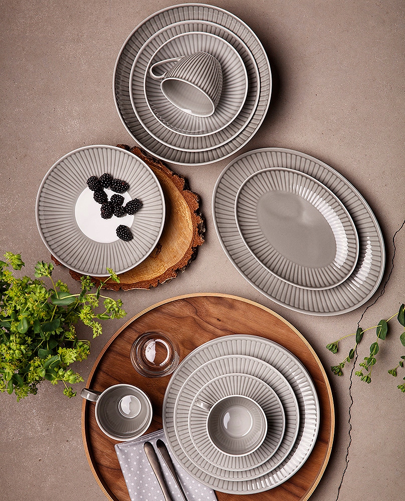 Dezertný tanier DALIA GREY 21 cm (1ks)