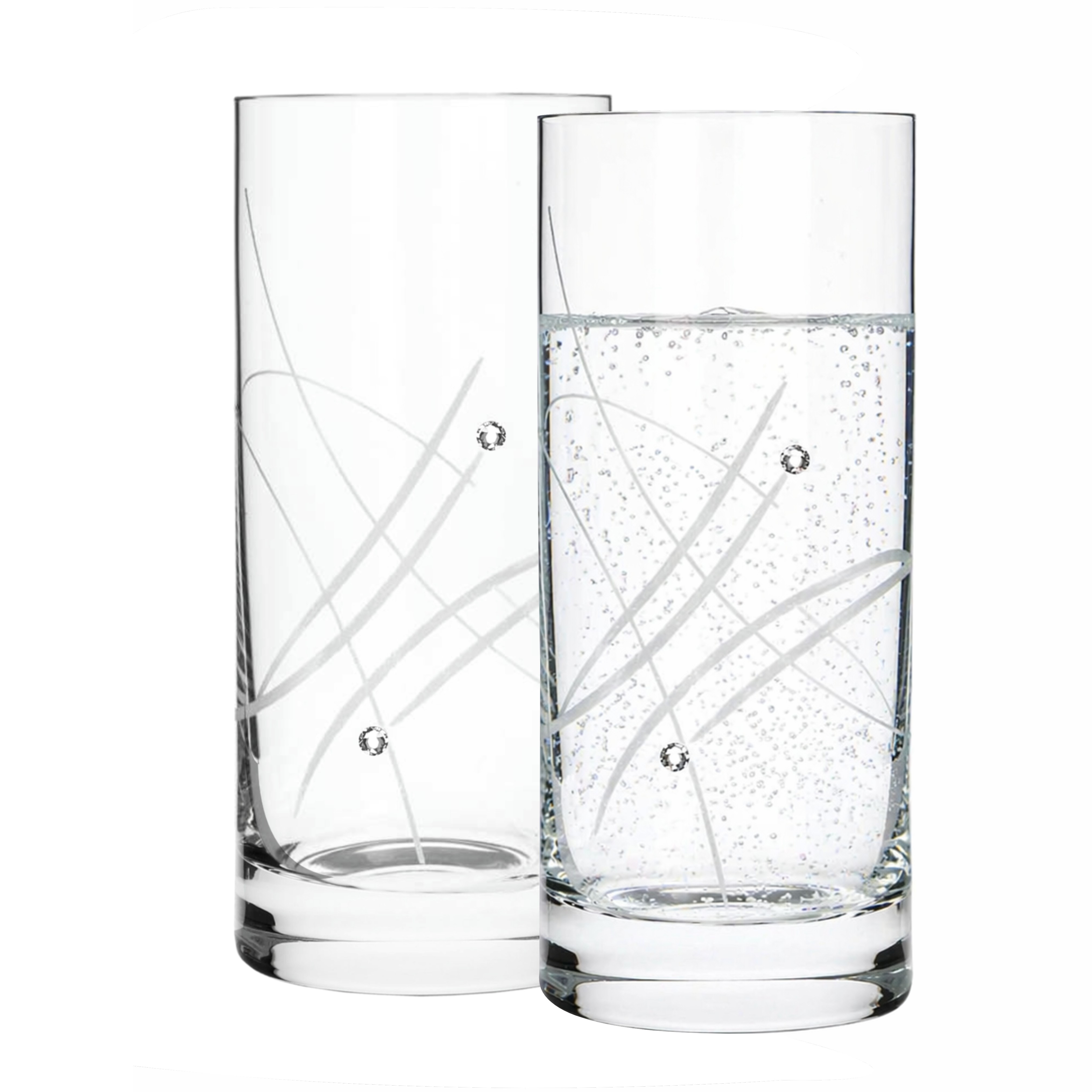 Poháre na vodu 250ml Long drink 27181 Crystals (6 ks)