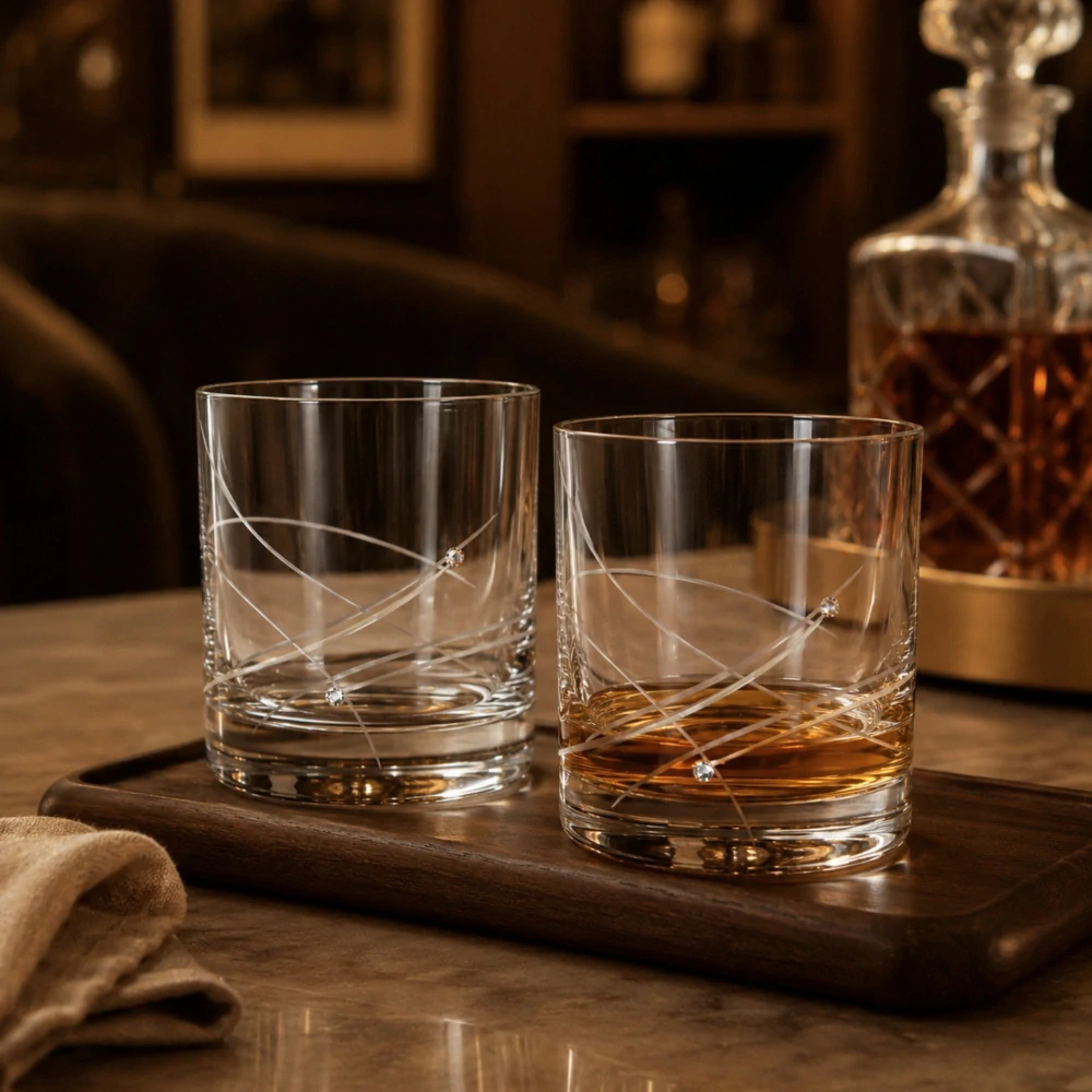 Poháre whiskey 300ml 27181 Swarovski Crystals (6KS)