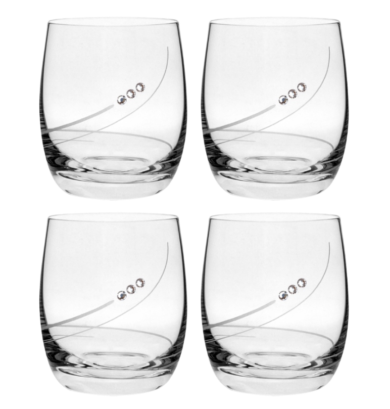 Poháre globo 350 ml dekor 34799 Crystals (4ks)