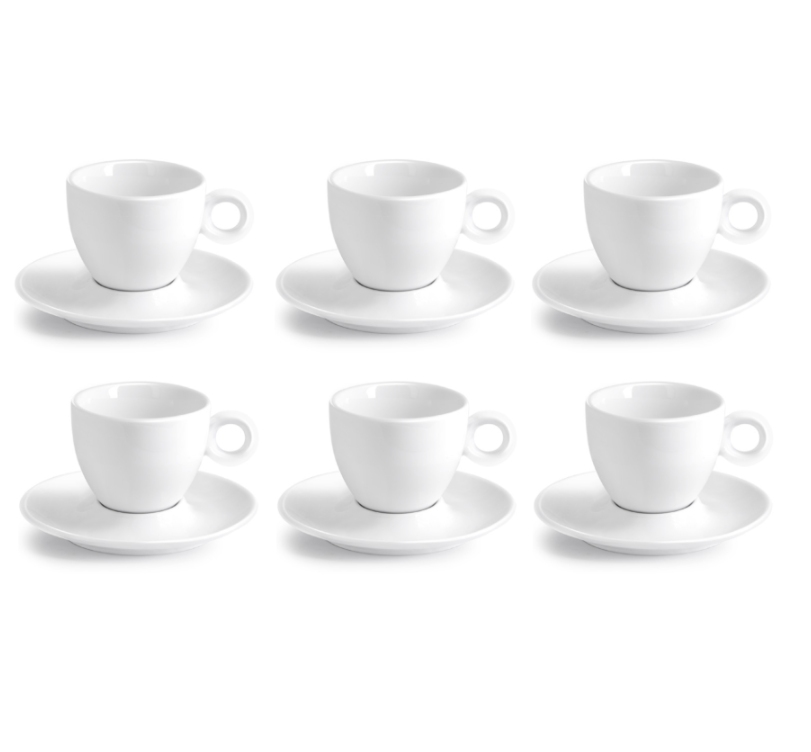 Šálka s podšálkou espresso 85ml PURE PREMIUM(6 ks)