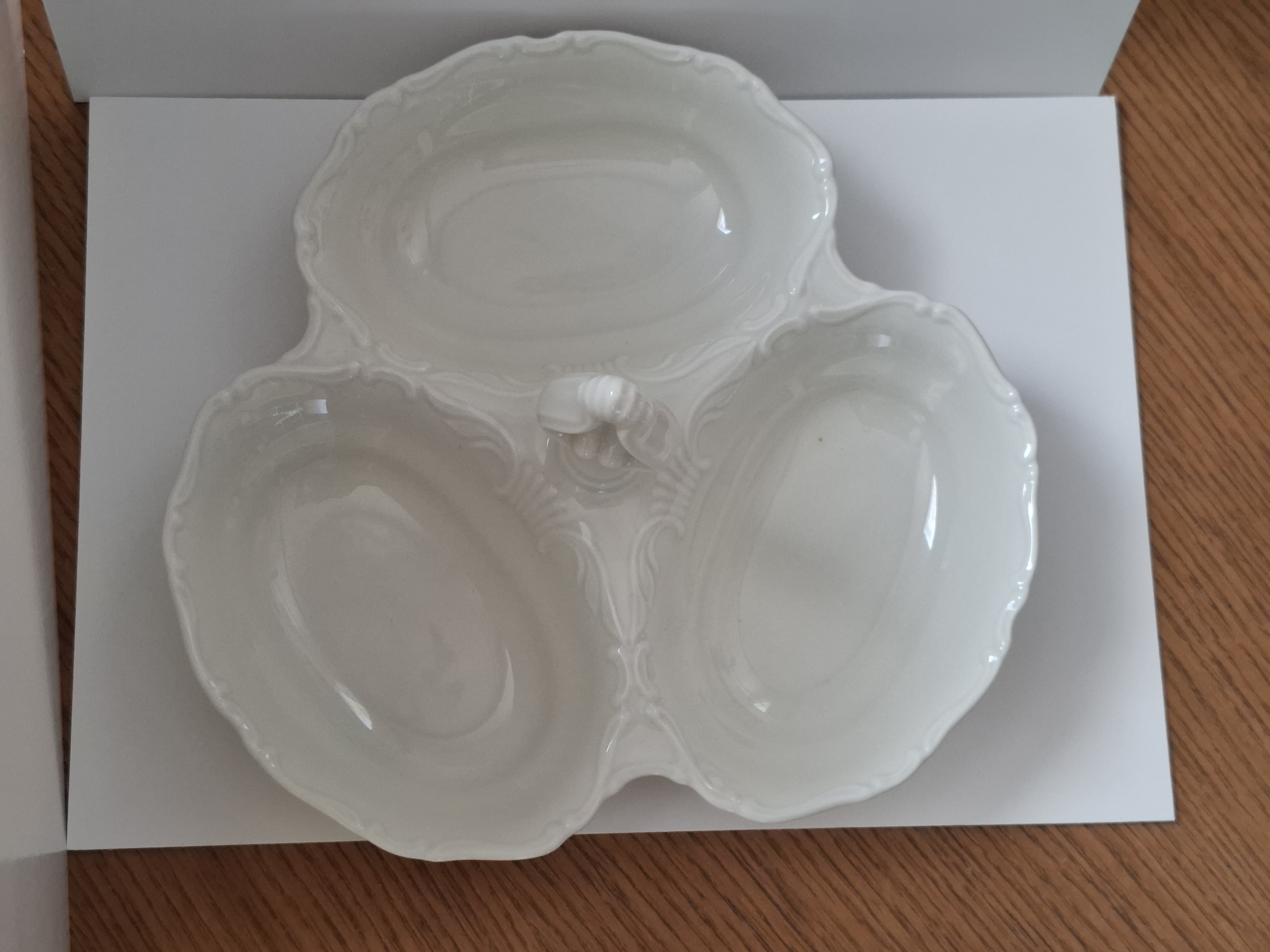 OFÉLIA - Kabaret malý 3-dielny 23cm, slonová kosť, II. akosť