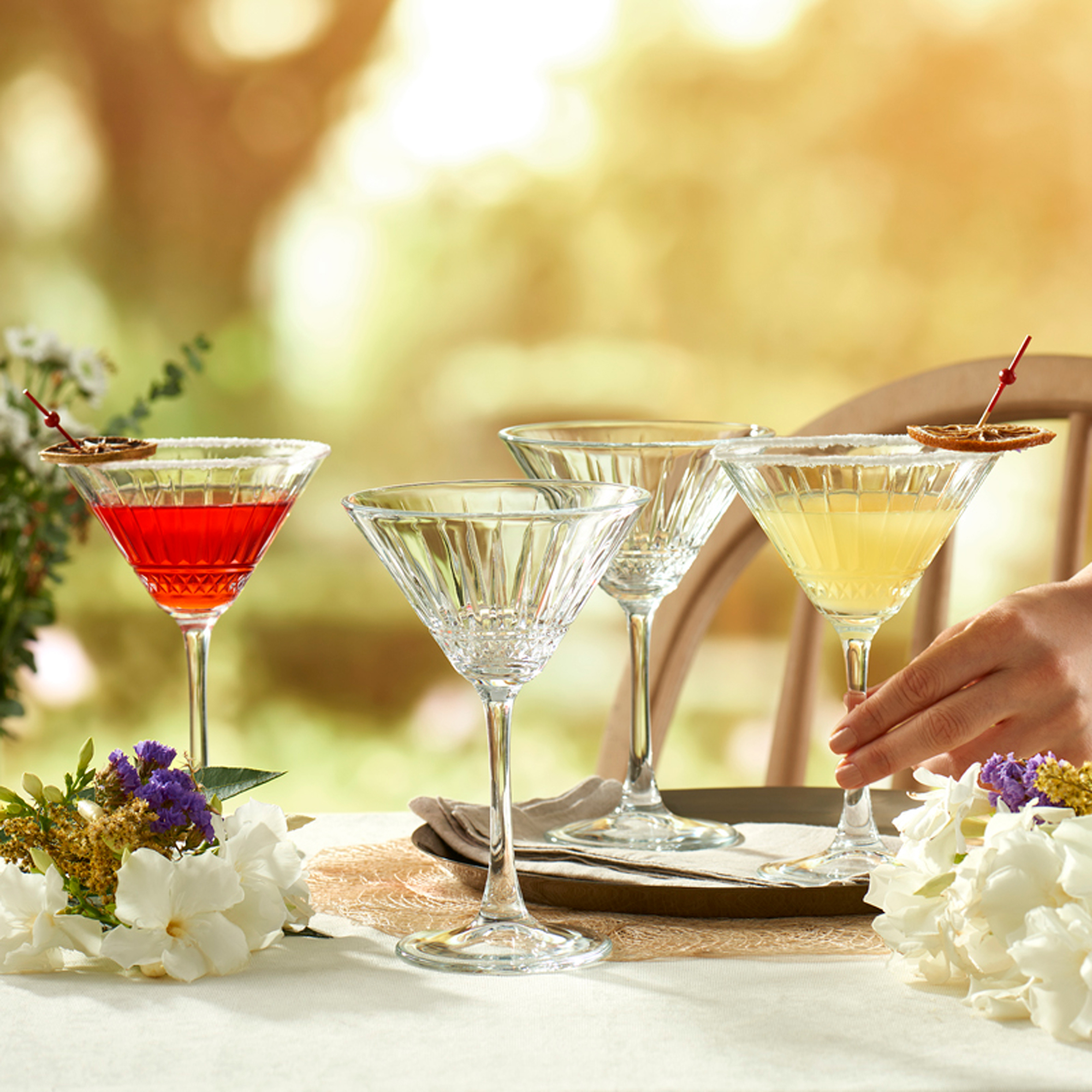 GASTRO Koktejlové, martini poháre ELYSIA 220 ml  (4 ks)