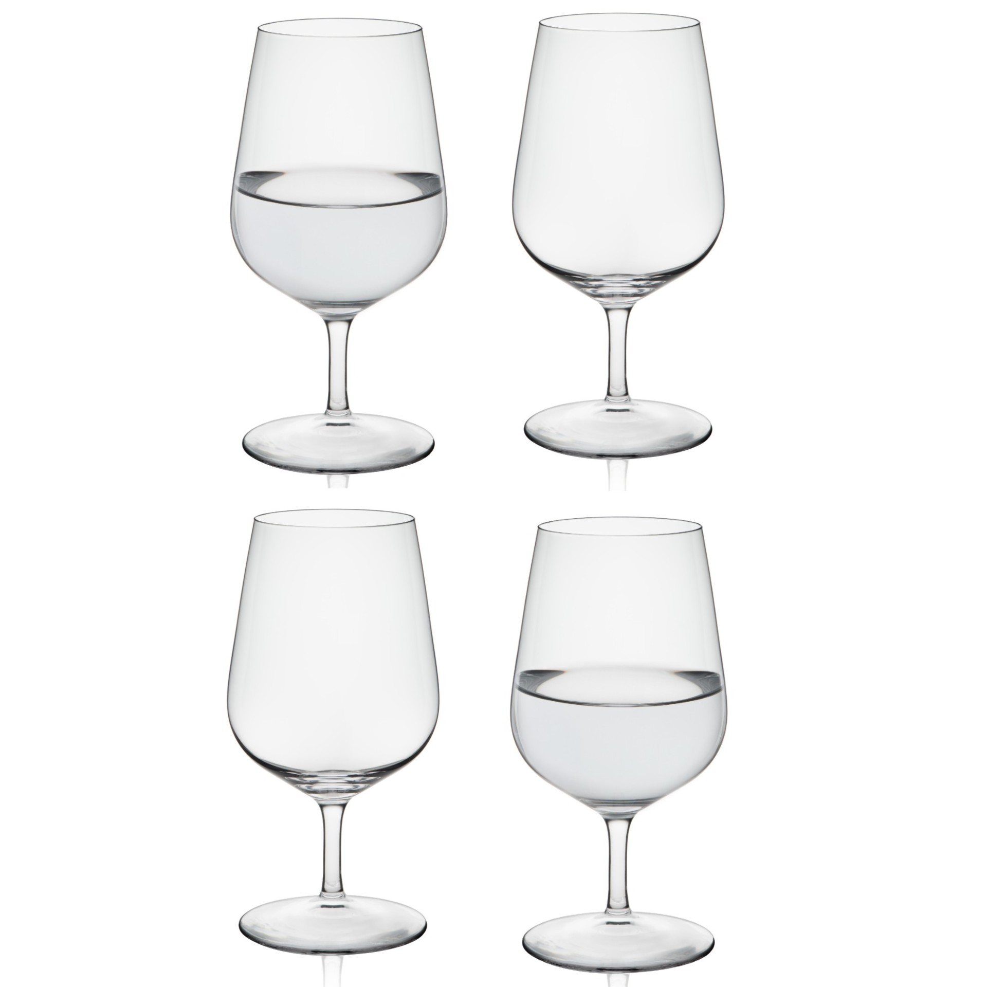 Poháre na vodu na stopke 370ml Daily bar 6137(4ks)