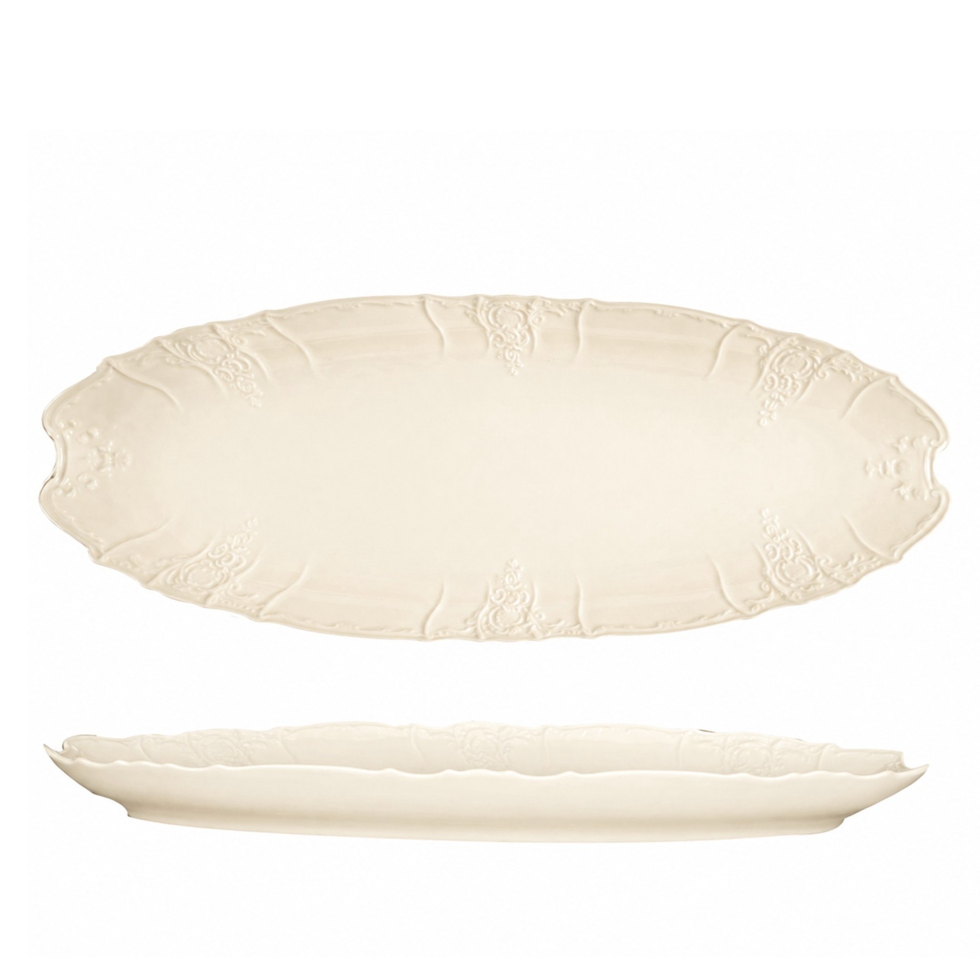 BERNADOTTE - misa na ryby 52 cm, ivory, II.akosť