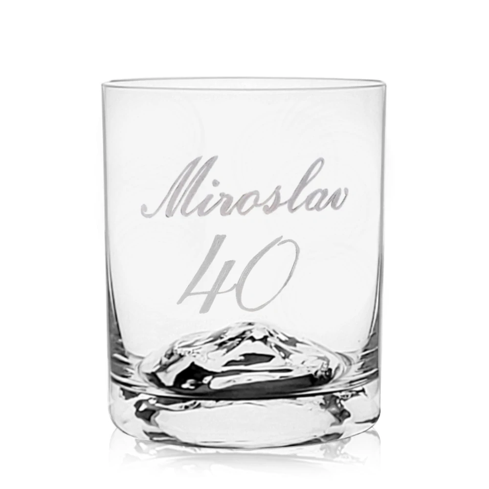 Pohár na whisky s menom ľadové dno 320ml (1 ks)