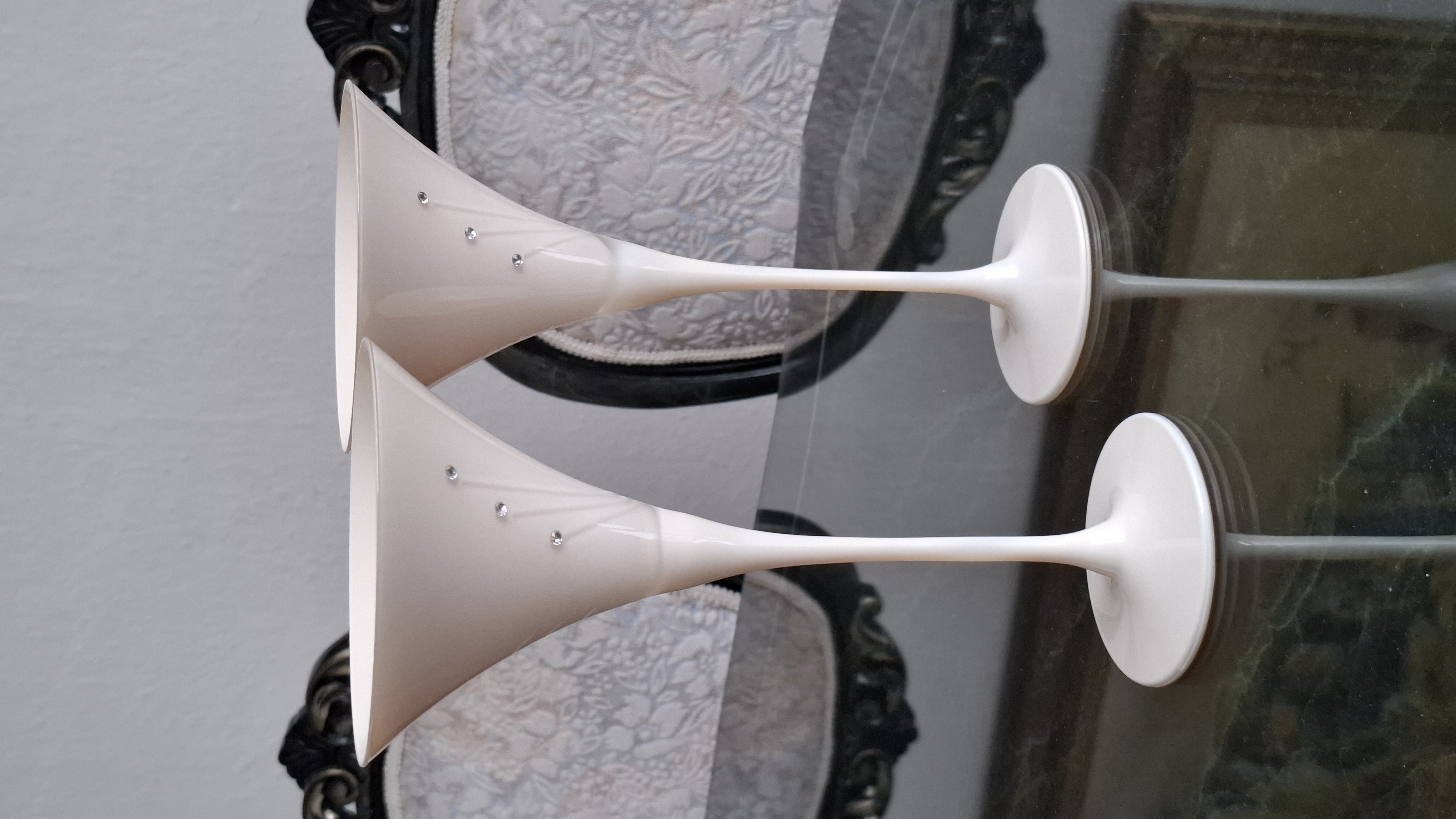 Martini Malibu koktejlové poháre 31781 biele 240ml Swarovski Crystals (2ks)