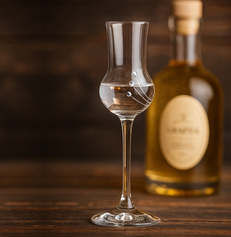 Poháre  na pálenku Grappa 70 ml 30538 Swarovski Crystals (6KS)