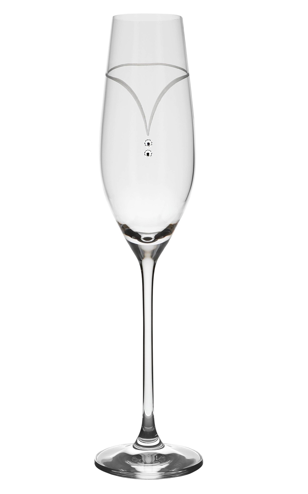 Poháre na šampanské Celebration 210 ml 122 Crystals (6KS)