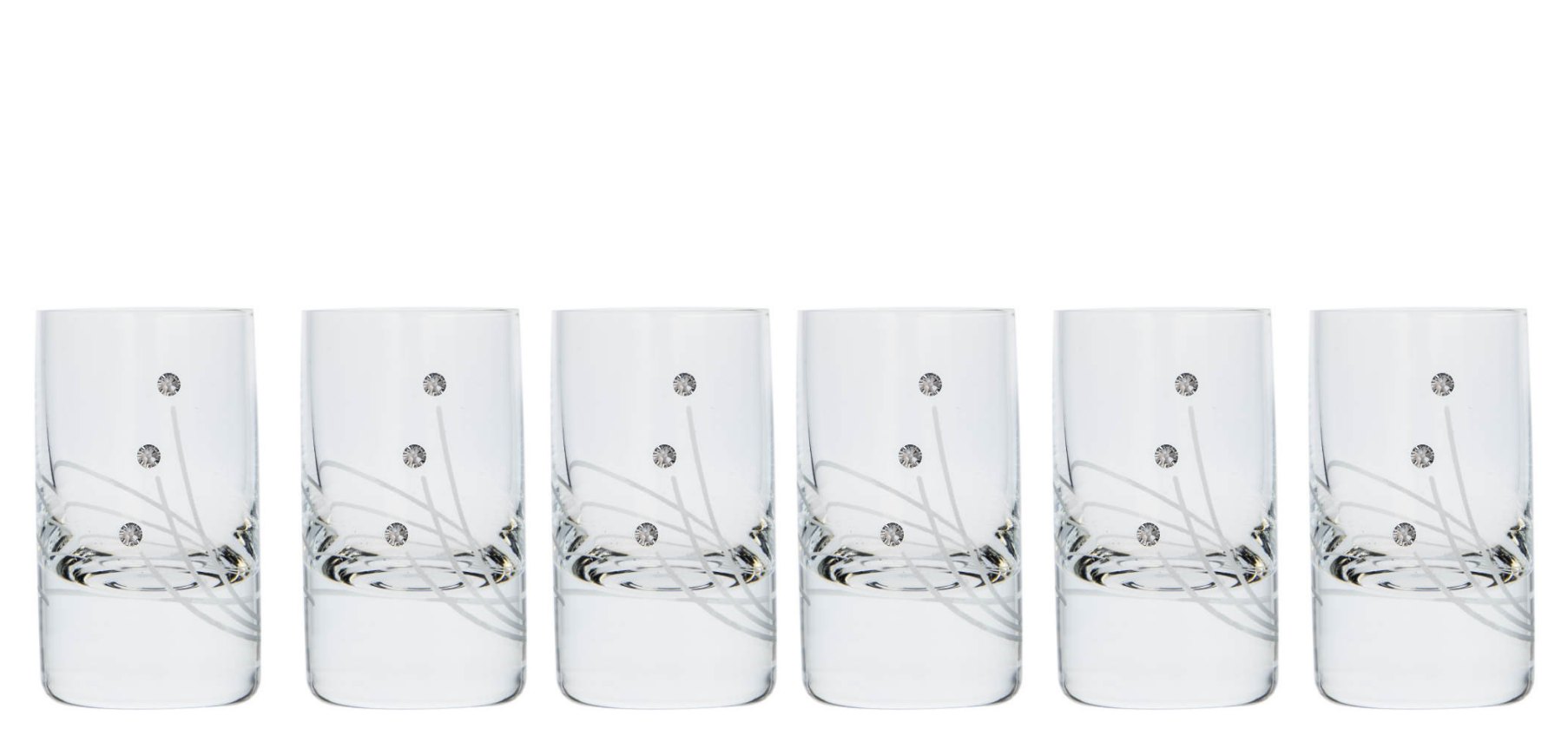 Darčeková súprava na destilát Platina 30538 Crystals (1+6 ks)