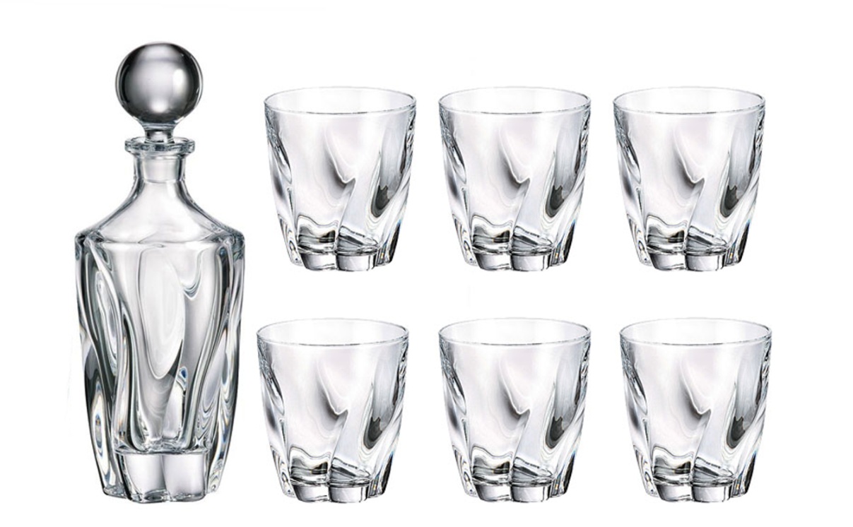 Barley twist set decanter 730ml + poháre 320ml (1+6)