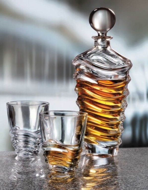 Wave set decanter 620ml + poháre 300ml (1+6)