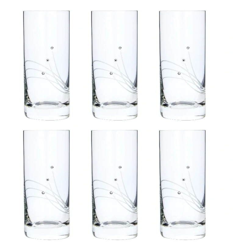 Poháre Long Drink 250ml 30538 Swarovski Crystals (6KS)