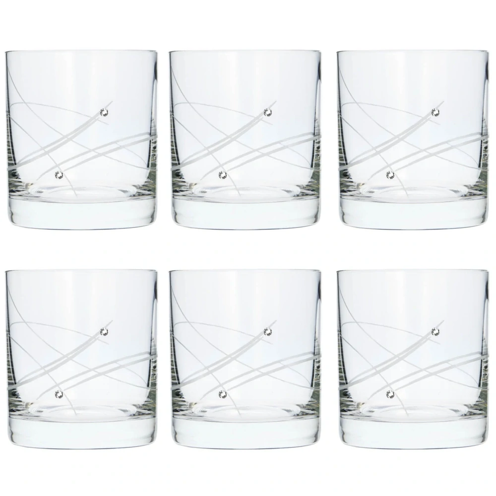 Poháre whiskey 300ml 27181 Swarovski Crystals (6KS)